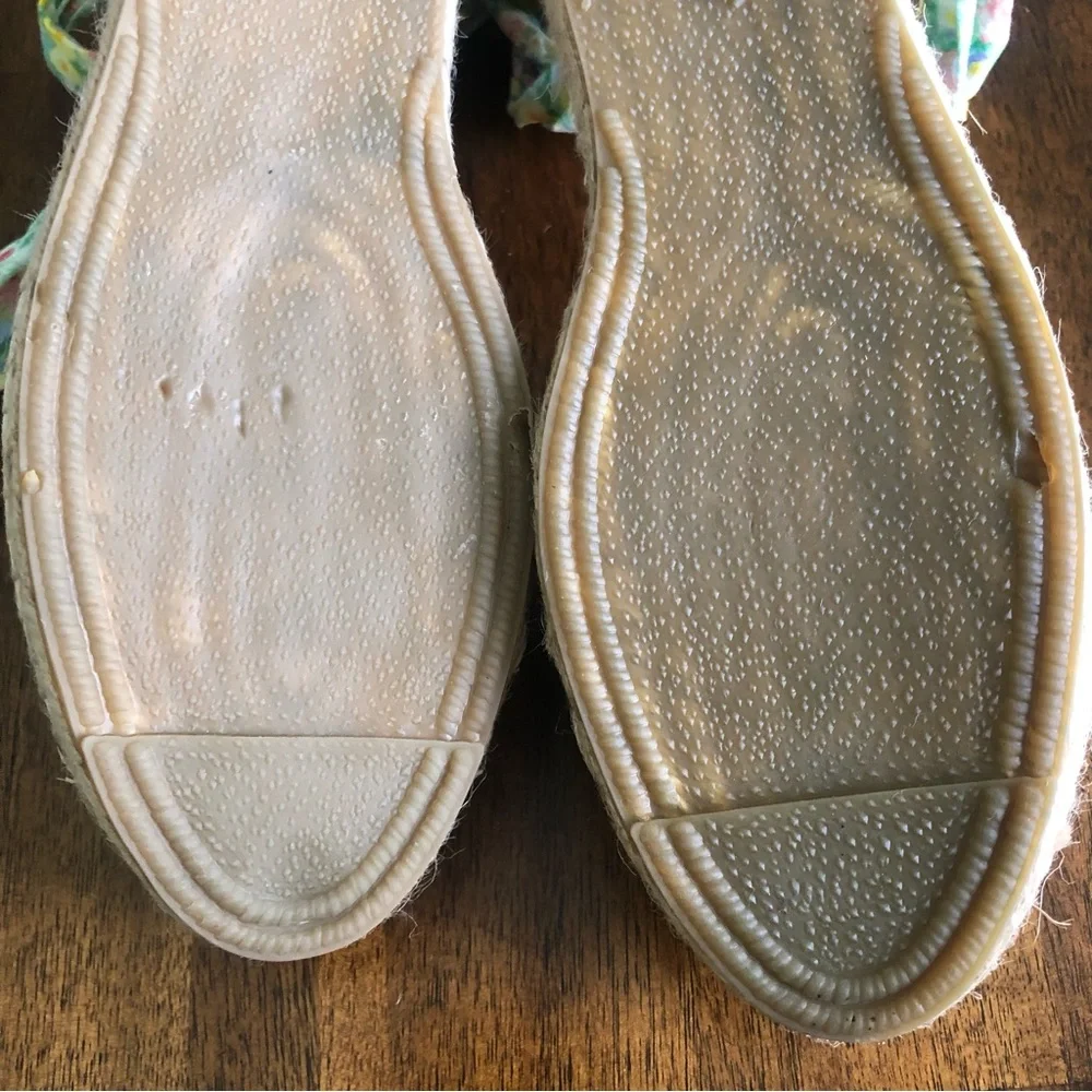 NIB $175 LoveShackFancy x Manabi Valencia Espadrilles in Rainbow Skies - size 37